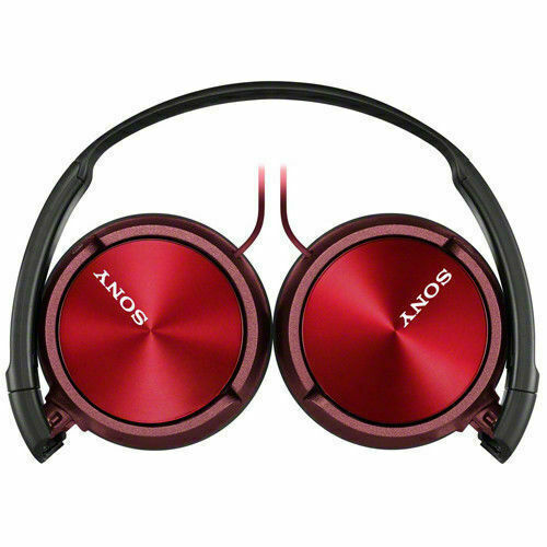 Sony MDR-ZX310 On-Ear Foldable Lightweight DJ Style Over-Head Headphones Red NEW