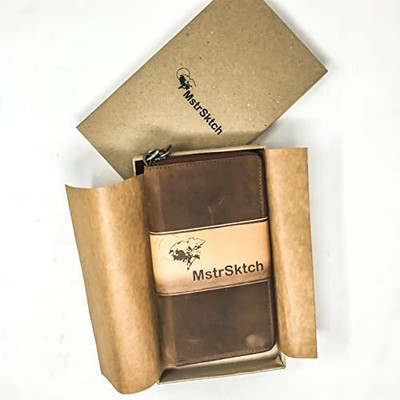 Leather Pen & Pencil Case For Artists Designers Architects And Fountain Pen Enth