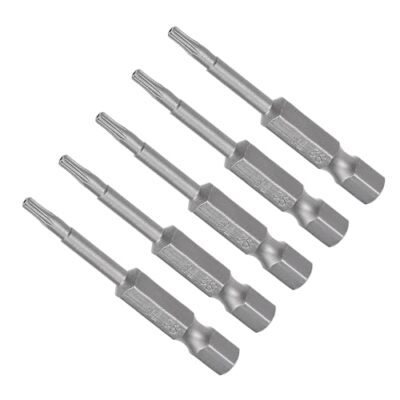 T8 Torx Head Screwdriver Bit, 2'' Long 1/4 Inch Hex Shank, Magnetic Security T...