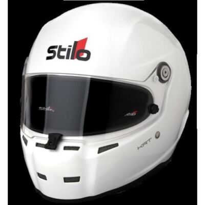 Stilo AA0717AH2P57 ST5 CMR Karting Helmet - Gloss White, Youth Medium NEW