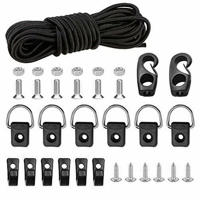 Deck Rigging Kit Kayak Bungee Cord With Bungee Cord Hooks Fishing Rigging