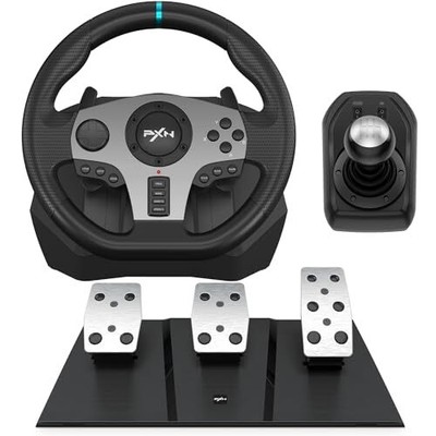 Racing Wheel - Steering Wheel V9 Driving Wheel 270°/ 900° Degree Vibration Ga...