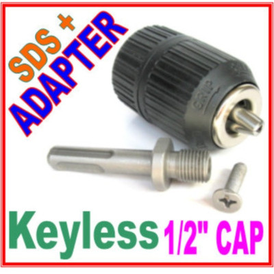 1 pc SDS plus Adapter and 1/2'' CAP Drill Keyless Chuck S