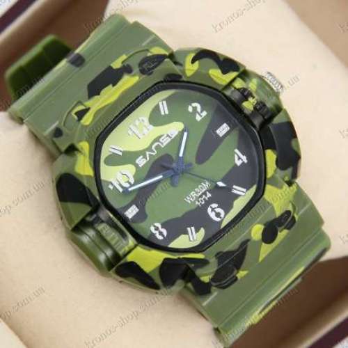 Orologio Sportivo Sanse 1014 Analogico Uomo Ragazzo Military Camouflage Verd lac