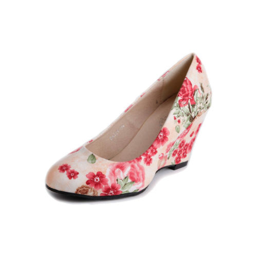 Women's Wedge Floral Heels
