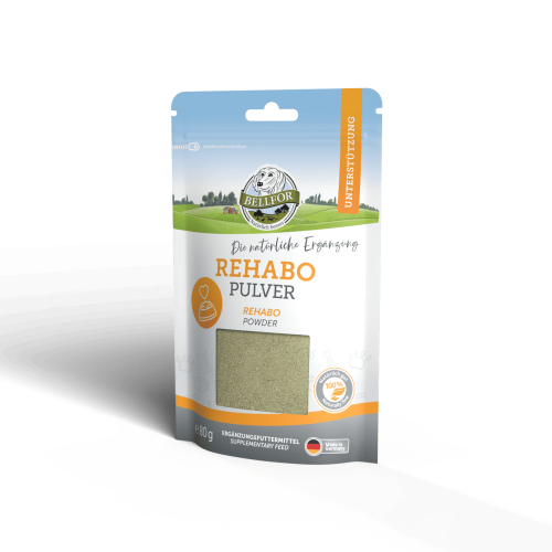 Bellfor Rehabo Pulver Nahrungsergänzung für Hunde 80 g