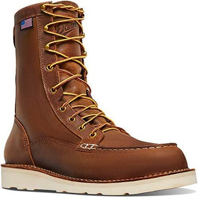 Pre-owned Danner Men's Bull Run Toe 8" St Work Boot In Brown