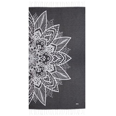 Turkish Beach Towel 71x41 - 100% Conton Turkish Towel Minimalist Sand Free Qu...