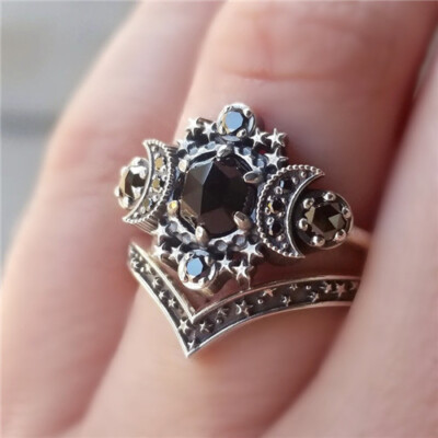 Fashion Women Cubic Zircon Ring 925 Silver Filled Party Jewelry Gifts Sz 6-10