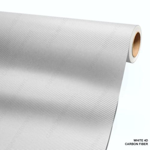 Carbon Fiber Texture White Car & Truck Decals & Vinyl