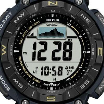 Pre-owned Casio Pro Trek Prg-340sc-2jf Climber Line Solar Digital Men's Watch