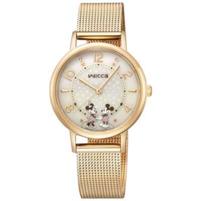 Pre-owned Citizen [] Watch Wiccan Disney "mickey & Minnie" Special Model Kp5-425-91 Gold