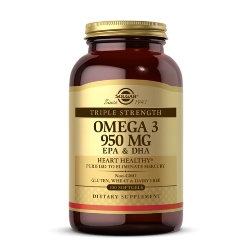 Triple Force Omega-3 950 Mg 100 Doux Gels Par Solgar