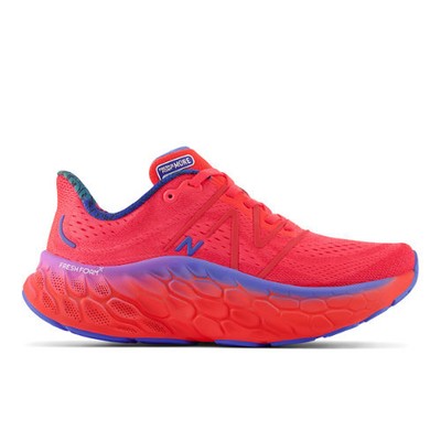 

New Balance Womens Fresh Foam X More v4, Electric red/bright lapis