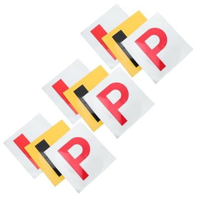 ibasenice 9 pièces Autocollants Voiture Jeune Conducteur Plaques Réfléchissan...