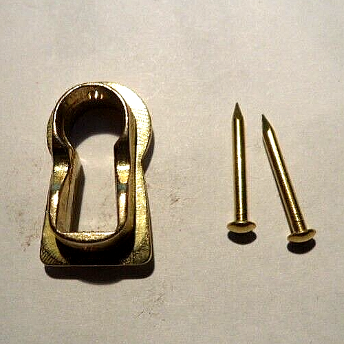 Polish Brass Keyhole Insert Cover  Escutcheon NEW