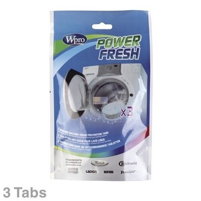 TOP Waschmaschinen-Geruchsentferner Wpro PowerFresh 3 Tabs 480181700998 AFR300