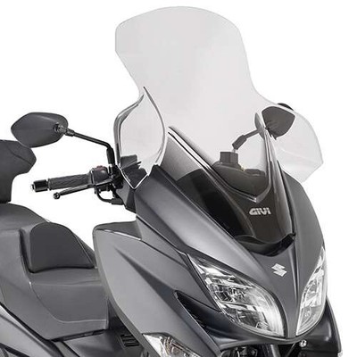 GIVI Windschild transparent,>590 mm hoch, 670 mm breit für Suzuki Burgman 400 