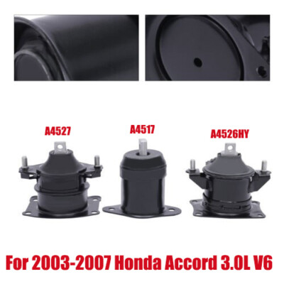 Engine Motor Trans Mount Set For 2003-2007 Honda Accord 3.0L V6 A4517,A4527 3pcs