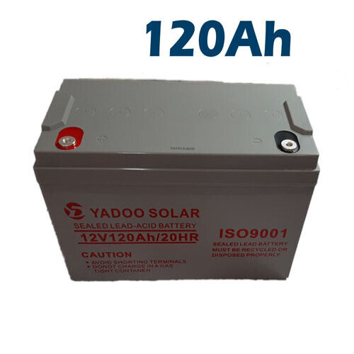 batteria 12 vl 120 ah per kit fotovoltaico pannello solare camper accumulo