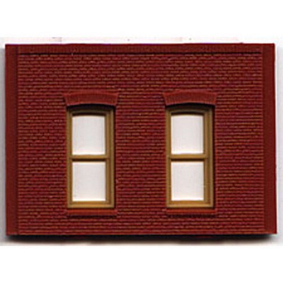 DPM 301-30 HO One-Story Wall Section W/Rectangular Windows Kit