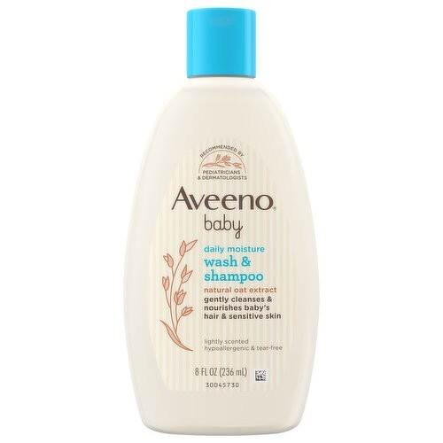 ( 1 ) Aveeno Baby Lightly Scented Wash & Shampoo, 8 Fl. Oz., By Johnson & John