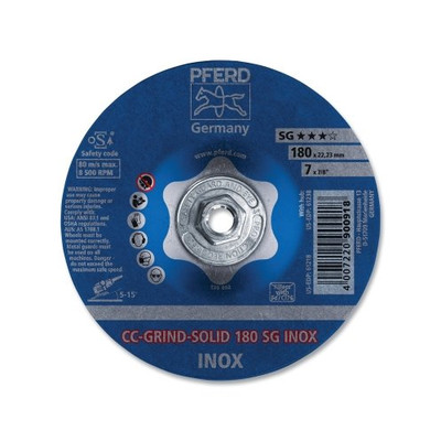 Pferd Cc-Grind -Solid Stainless-Steel (Inox) Grinding Wheel