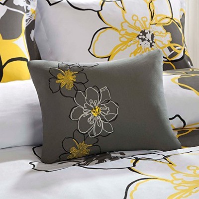 Mi-Zone MZ10-075 Allison 4 Piece Comforter Set, Yellow, Full/Queen