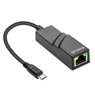 OTG Micro B Ethernet Adapter for Linux Raspberry Pi Zero W, Windows 10 Tablet