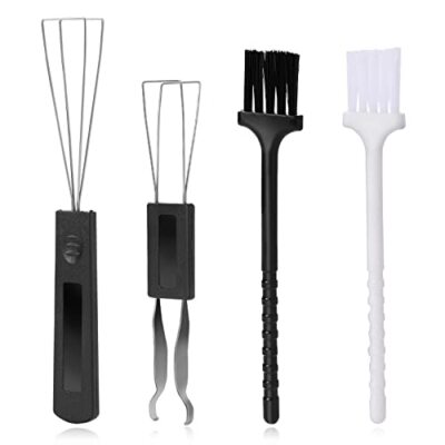 4 Pack Keycap Puller Kit Keyboard Key Remover Switch Puller with Cleaning Brush