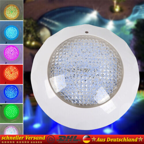 Rgb Poollicht Poolbeleuchtung Scheinwerfer W/ Fernbedienung Unterwasser Licht