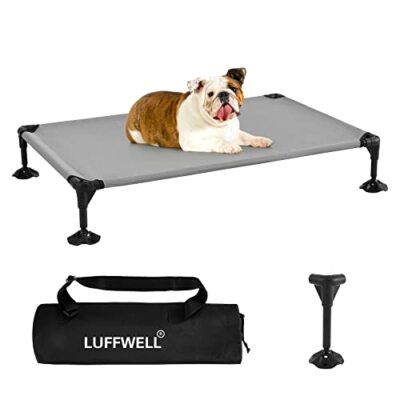 Portable Raised Pet Cot Chew Proof Dog Bed Platform Wi...