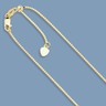 Pre-owned Bestgoldshop Up To 22" Solid Adjustable Box Chain Necklace Real 14k Yellow Gold 1.1mm