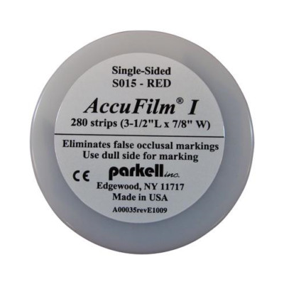 Parkell S015 AccuFilm I Thin Articulating Film Single Sided Red .0008 280/Pk