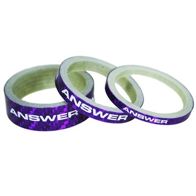 Answer Carbon Headset Spacers 3 Pack 1'' Purple