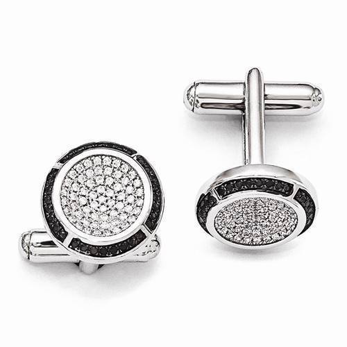 Gemelos de plata esterlina Cubic Zirconia para hombres