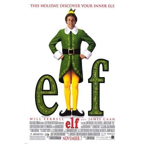 Elf movie poster  : Will Ferrell poster - 11 x 17 inches