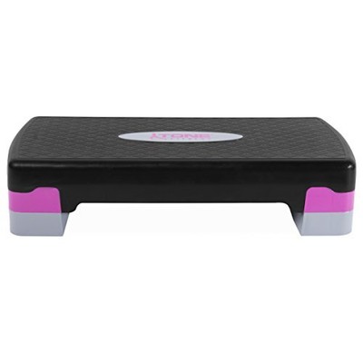 Tone Fitness Compact Aerobic Step Platform | Exercise Step Black/Purple