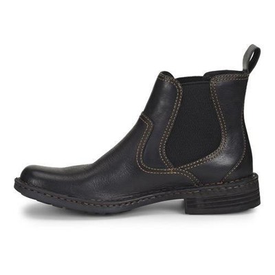 Pre-owned Born Men's Hemlock Boot Black Full Grain Leather - H32603, Black F/g