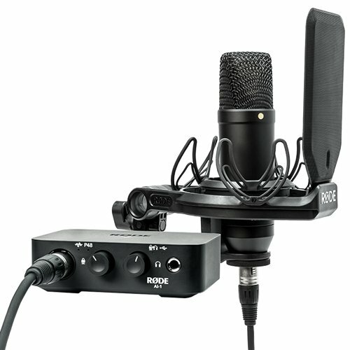 Rode NT1 Ai-1 Interface Bundle with Onstage Euro Boom Microphone Stand - USED