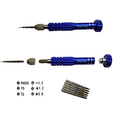 Dogxiong 6in1 Torx T5 T6 Phillips Slot Type 0.8mm 1.2mm Pentalobe 5 Point Star