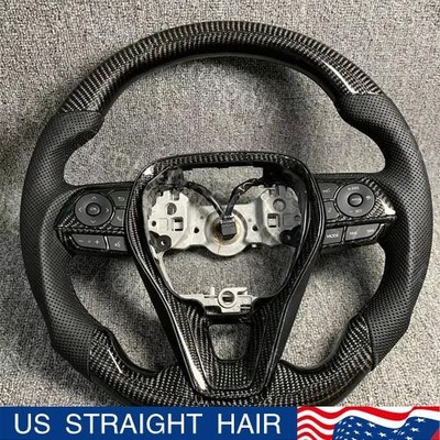Real Carbon Fiber Steering Wheel for Toyota Camry Rav4 Corolla 2022-2024 US