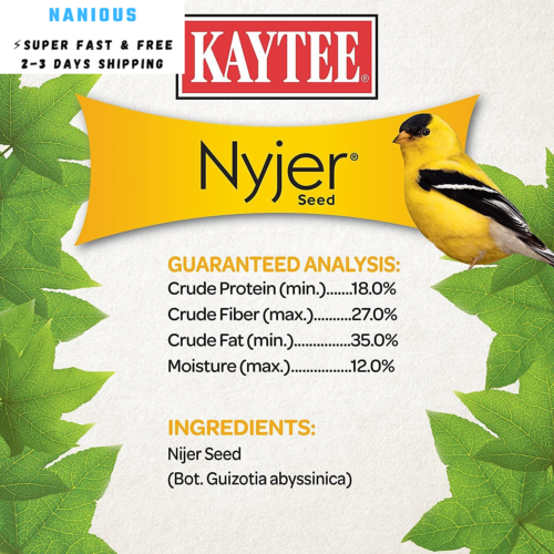 Kaytee Nyjer Wild Bird Food Seed, 3 Pound 3 (Pack of 1)