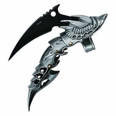 Reaver Knife Armor Finger Ring Black Blade