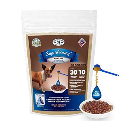 SuperGravy PAW jus - Natural Dog Food Gravy Topper - Hydration Broth Food Mix...