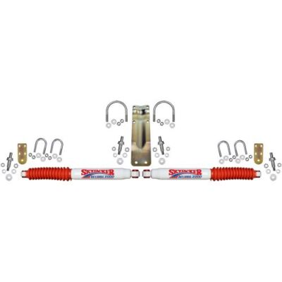 Skyjacker 7220 Dual Steering Stabilizer Kit - Red Boots