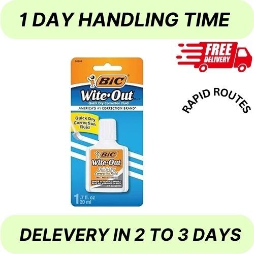 Wite-out Quick Dry Correction Fluid, 20ml, White, Goes on Easy