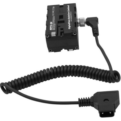 New Dual-Side Sony NPF Dummy Battery with Type-C&D-Tap Input to 5525 Lock Cable