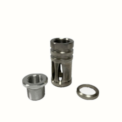 1/2''x28 TPI Thread Muzzle Brake Stainless Steel For 9mm