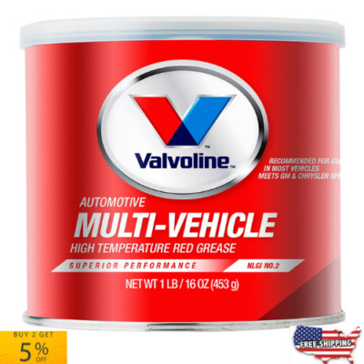 1 Lb Tub Valvoline Automotive Multi-Vehicle High Temperature Super Red Grease